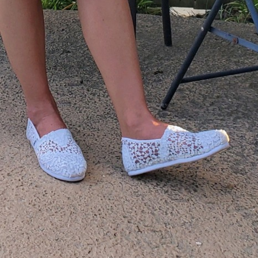 Toms Lace Casual Slip-on Flats